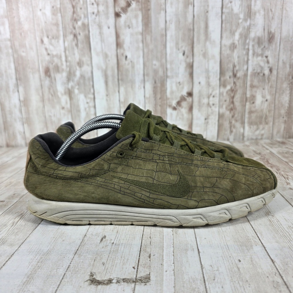 Nike Roshe NM QS Legion Green Suede Laser‎ Etched Sneakers 816548-300 Mens 11
